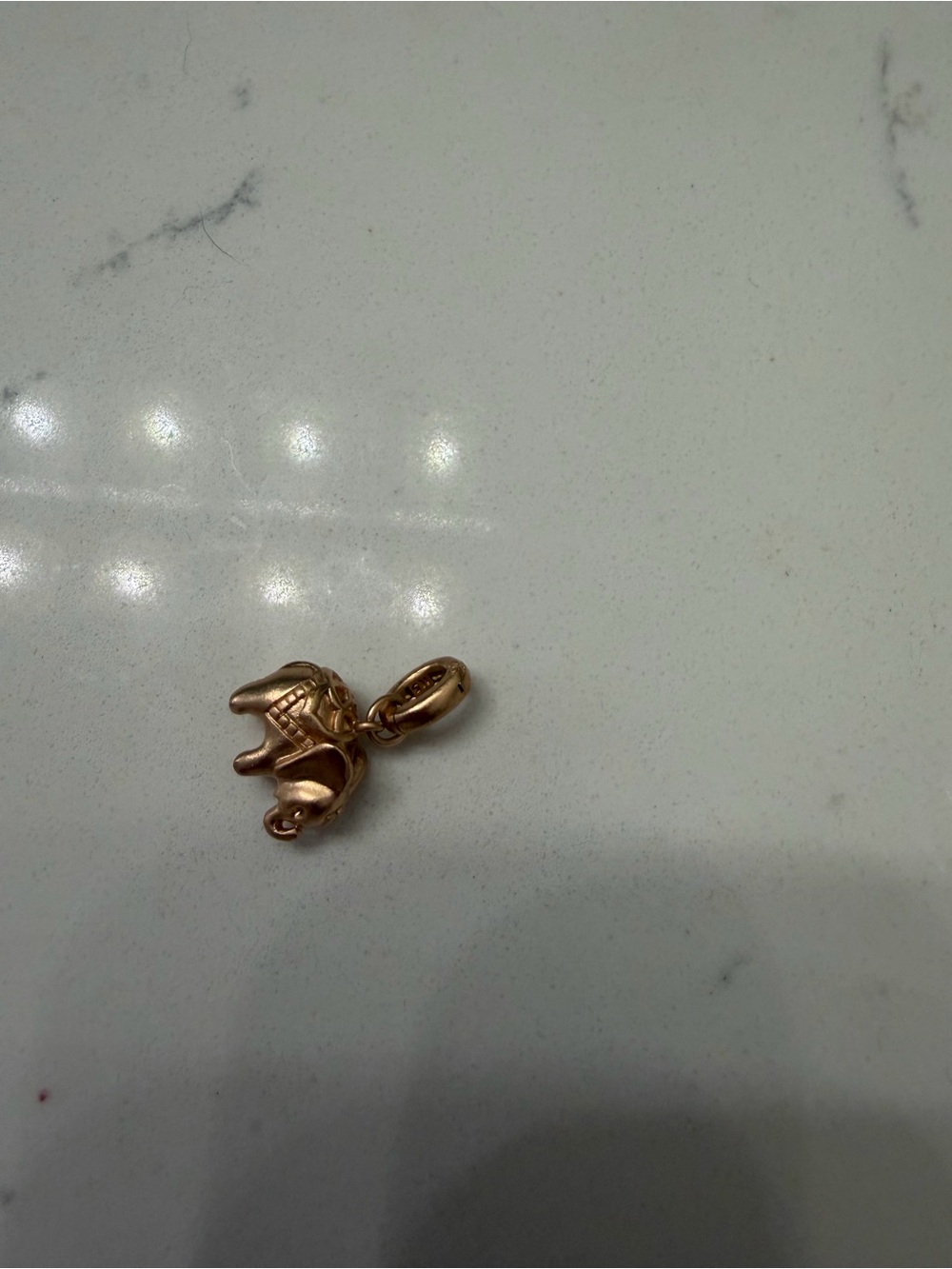 Kendra Scott Rose Gold Elephant Charm Pendant